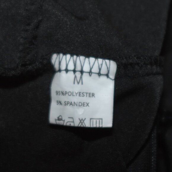 Sexy Peekaboo Bodysuit EUC Medium Black Lace See Through Top Bodycon Shirt - Picture 6 of 8